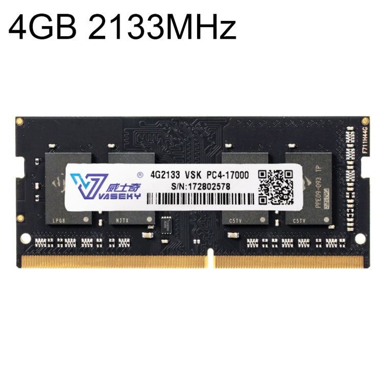 Vaseky 4 Go 2133 MHz PC4-17000 Module de mémoire RAM DDR4 PC pour ordinateur portable