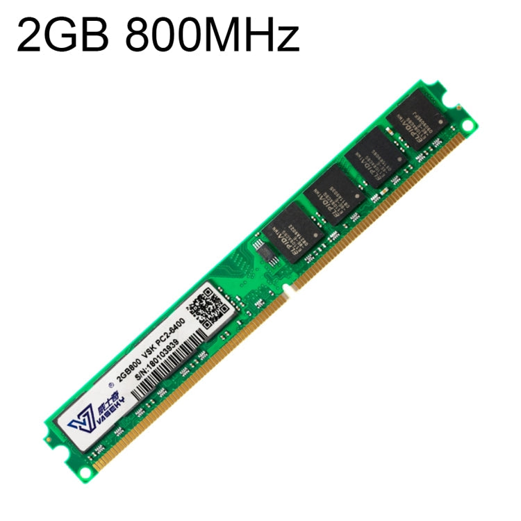 Vaseky 2 Go 800 MHz PC2-6400 DDR2 Module de mémoire RAM pour ordinateur de bureau