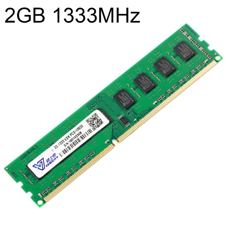 Vaseky 2GB 1333MHz PC3-10600 DDR3 PC Módulo de memoria RAM Para escritorio