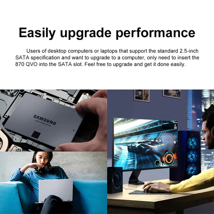 Disque SSD SATA 2,5 pouces d'origine Samsung 870 QVO 1 To