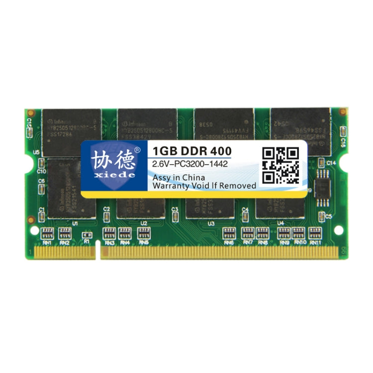 XIEDE X007 DDR 400MHz 1GB Module de RAM de mémoire de compatibilité totale générale pour ordinateur portable