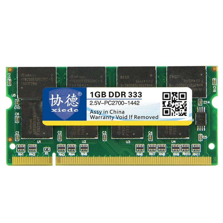 XIEDE X008 DDR 333MHz 1GB General Full Compatibility RAM Memory Module For Laptop