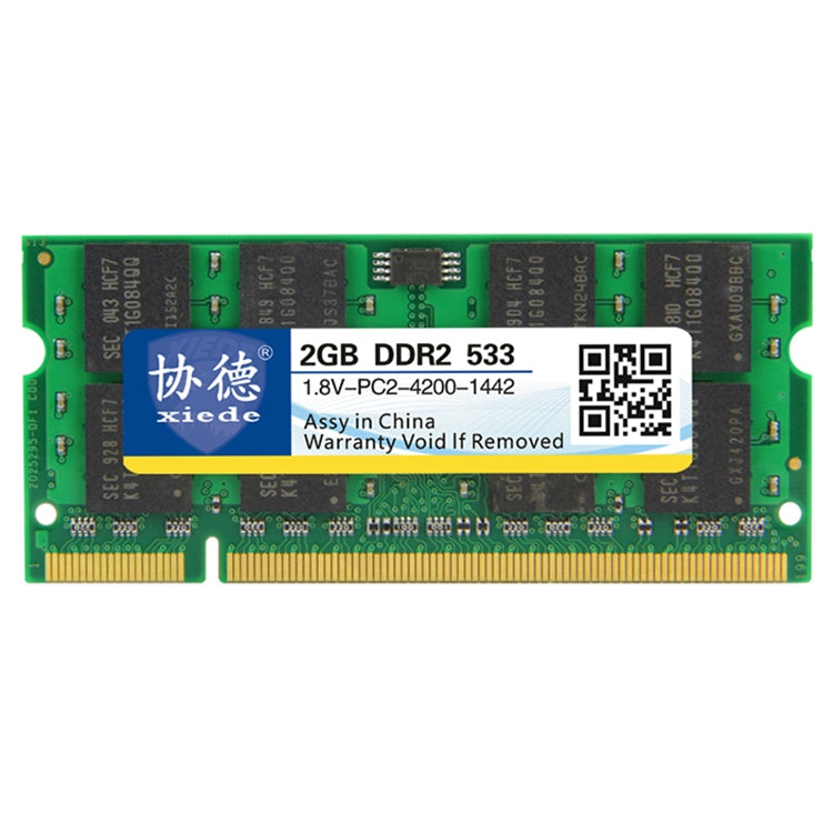 XIEDE X029 DDR2 533MHz 2GB Módulo RAM de memoria de compatibilidad total general Para computadora Portátil