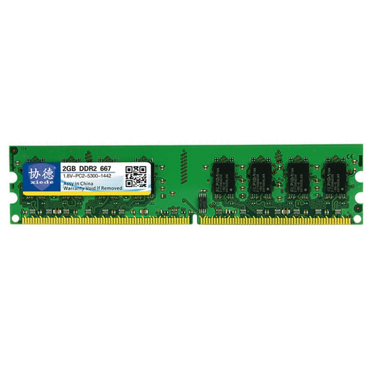 XIEDE X011 DDR2 667 MHz 2 Go Module de mémoire RAM à compatibilité complète générale pour ordinateur de bureau