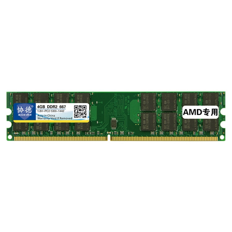 XIEDE X018 DDR2 667MHz 4GB Module RAM de mémoire de bande spécial AMD général pour PC de bureau
