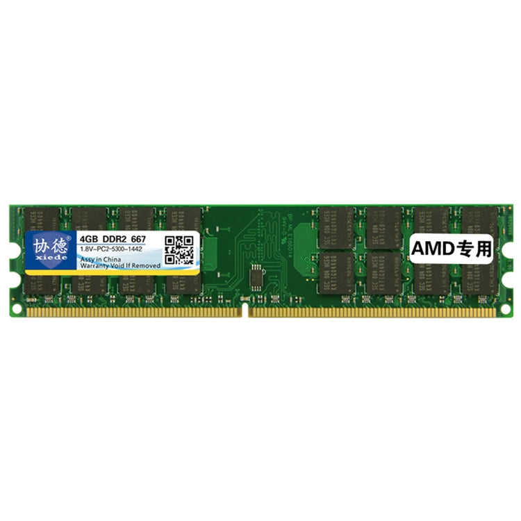 XIEDE X018 DDR2 667MHz 4GB General AMD Special Strip Memory RAM Module Para PC de escritorio