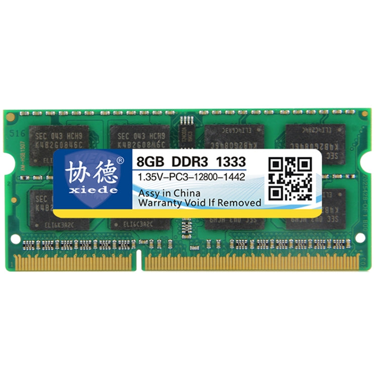 XIEDE X096 DDR3L 1333MHz 8GB 1.35V General Full Compatibility Memory RAM Module For Laptop