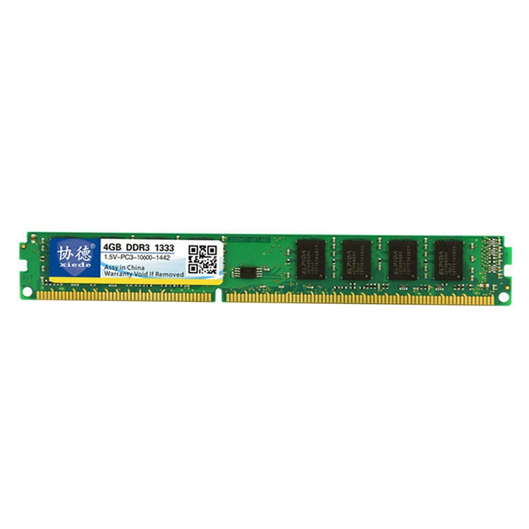 XIEDE X031 DDR3 1333MHz 4GB 1.5V Módulo RAM de memoria de compatibilidad total general Para PC de escritorio