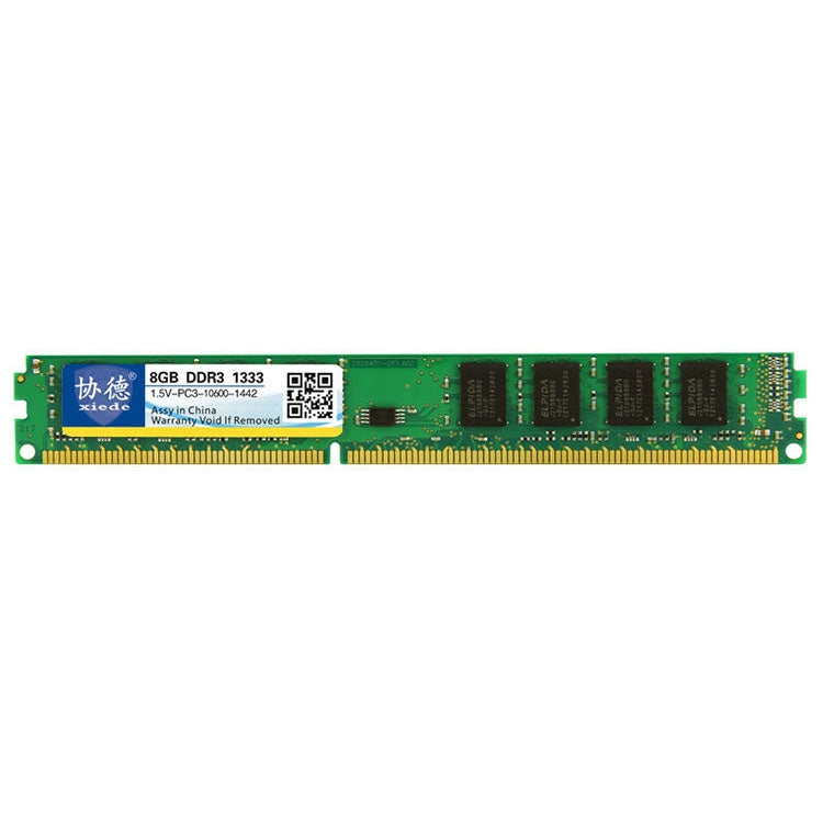 XIEDE X032 DDR3 1333MHz 8GB 1.5V General Full Compatibility Memory RAM Module For Desktop PC