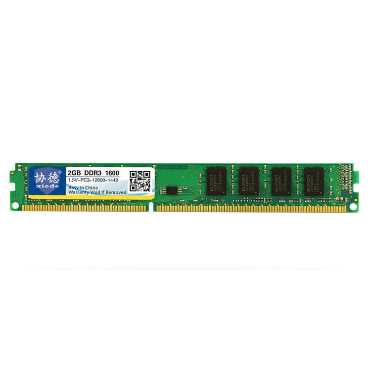 XIEDE X033 DDR3 1600MHz 2GB 1.5V Module de RAM de mémoire de compatibilité totale générale pour PC de bureau