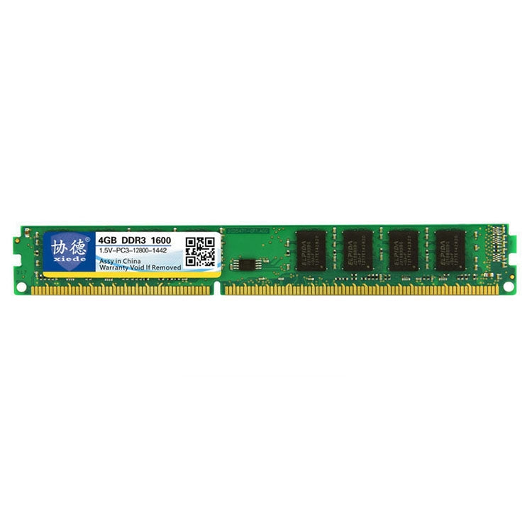 XIEDE X034 DDR3 1600MHz 4GB 1.5V Módulo RAM de memoria de compatibilidad total general Para PC de escritorio