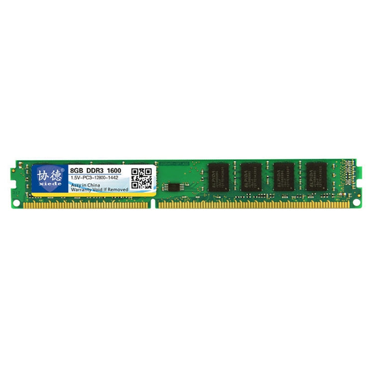 XIEDE X035 DDR3 1600MHz 8GB 1.5V Módulo RAM de memoria de compatibilidad total general Para PC de escritorio