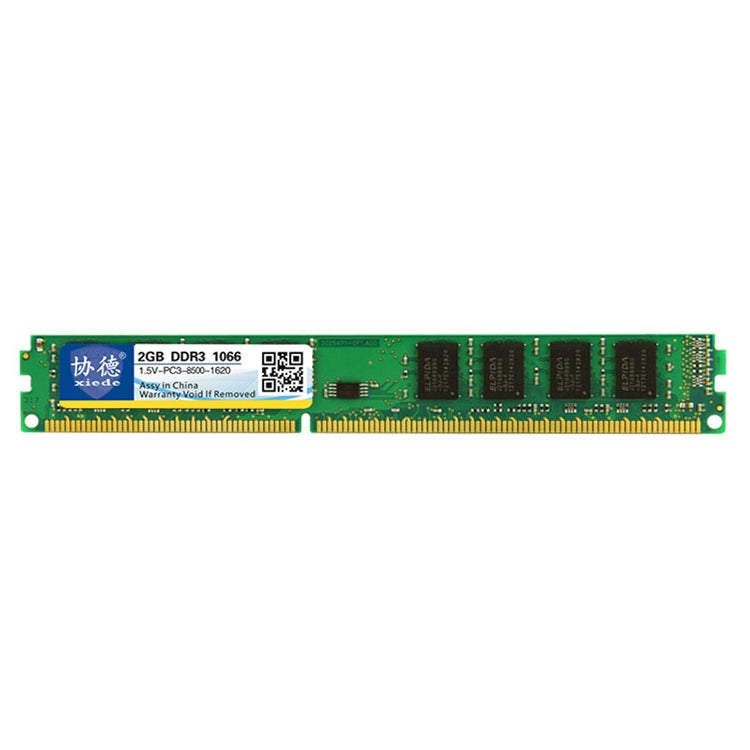 XIEDE X082 DDR3 1066MHz 2GB 1.5V Módulo RAM de memoria de compatibilidad total general Para PC de escritorio