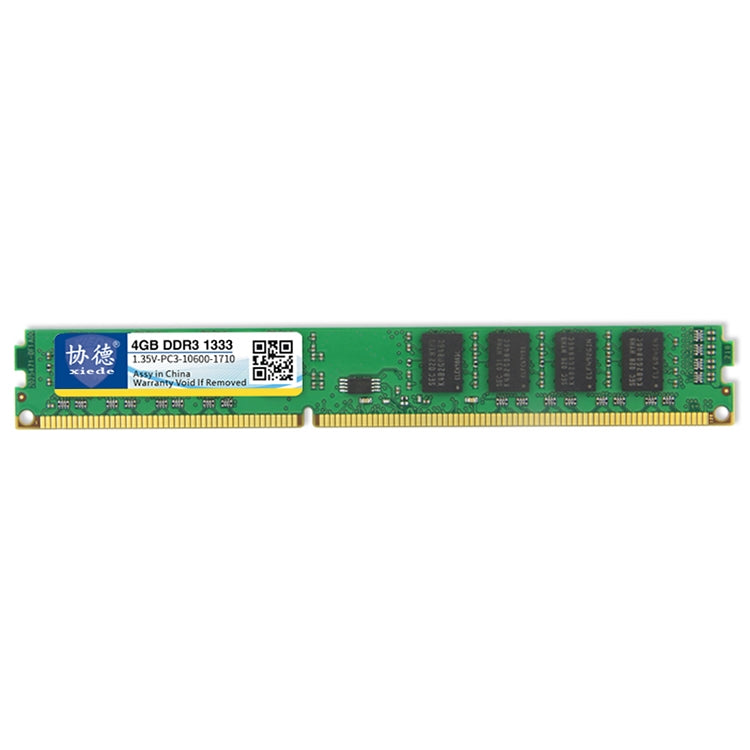 XIEDE X087 DDR3L 1333MHz 4GB 1.35V Módulo RAM de memoria de compatibilidad total general Para PC de escritorio