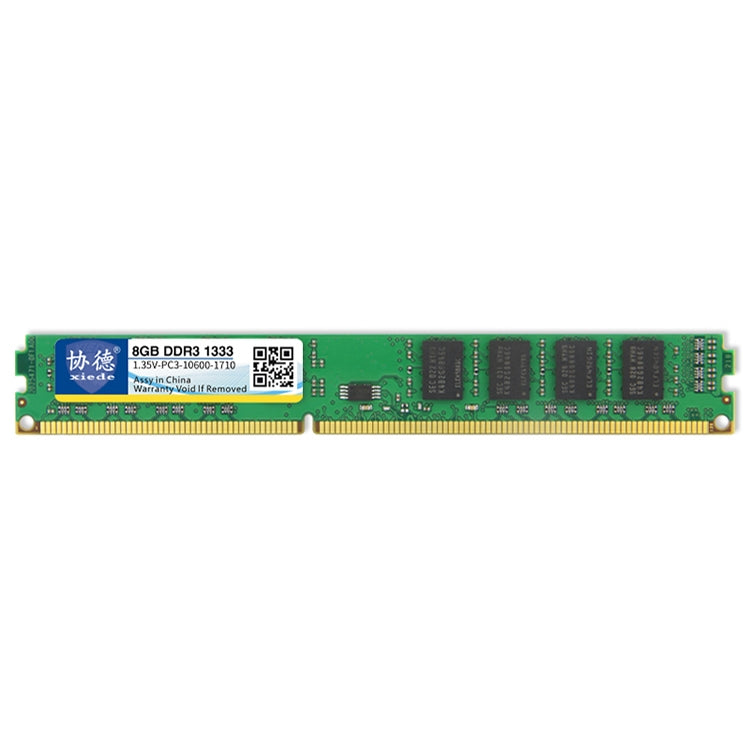 XIEDE X088 DDR3L 1333MHz 8GB 1.35V Module de RAM de mémoire de compatibilité totale générale pour PC de bureau