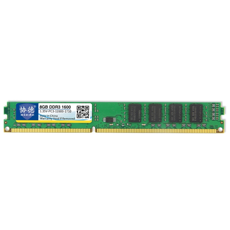 XIEDE X091 DDR3L 1600MHz 8GB 1.35V Módulo RAM de memoria de compatibilidad total general Para PC de escritorio