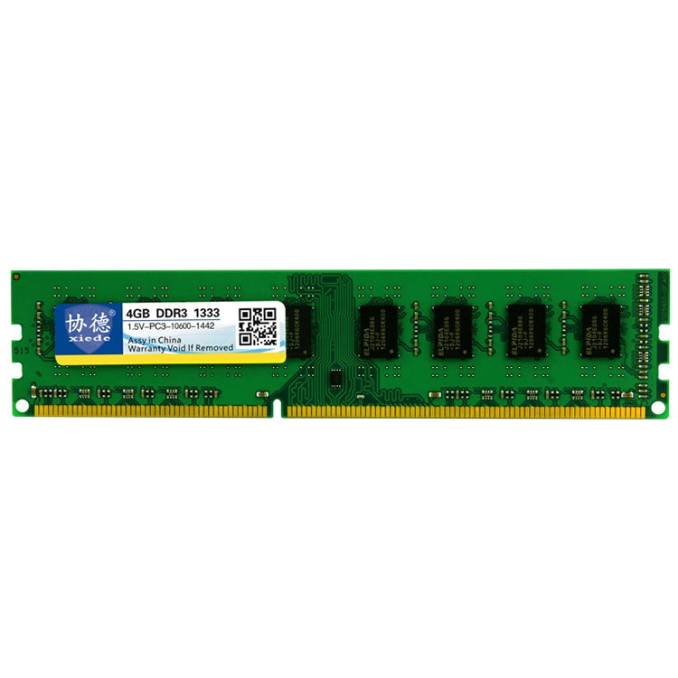 XIEDE X037 DDR3 1333MHz 4GB Module RAM de mémoire de bande spéciale AMD général pour PC de bureau