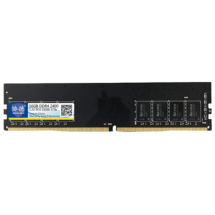 XIEDE X053 DDR4 2400MHz 16GB Module de RAM de mémoire de compatibilité totale générale pour PC de bureau
