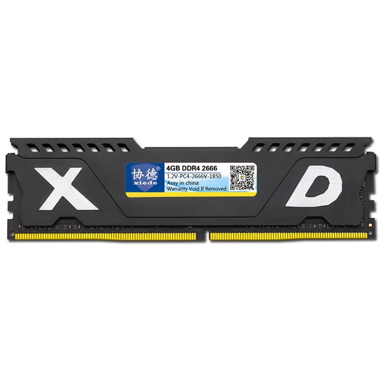 XIEDE X075 DDR4 2666MHz 4GB Vest Module de mémoire RAM entièrement compatible pour ordinateur de bureau