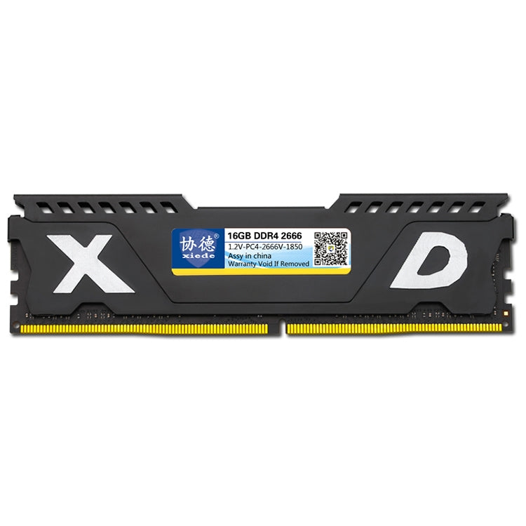 XIEDE X077 DDR4 2666MHz 16GB Vest Module de mémoire RAM entièrement compatible pour ordinateur de bureau