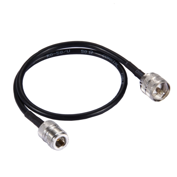 UHF Male to N Female RG58 cable of 50 cm