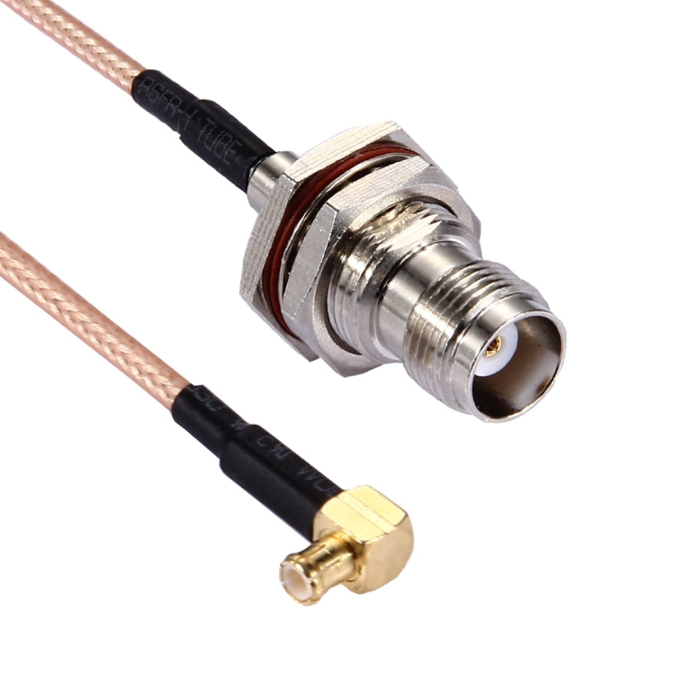 Câble RG316 coudé à 90 degrés TNC femelle à MCX mâle de 15 cm