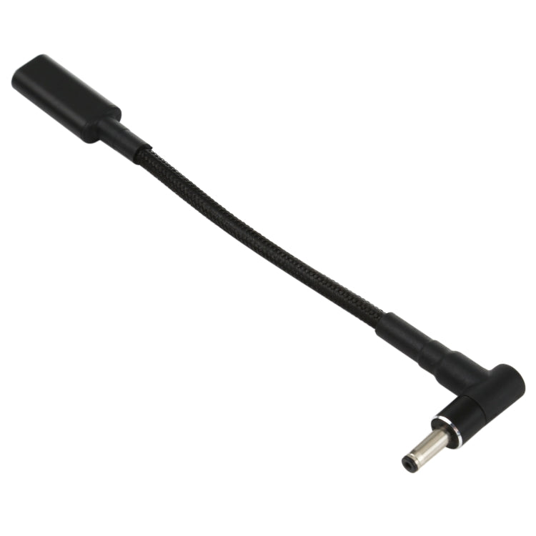 PD 100W 18.5-20V 4.0x1.35 mm Codo a USB-C Tipo-C Adaptador Cable de trenza de Nylon