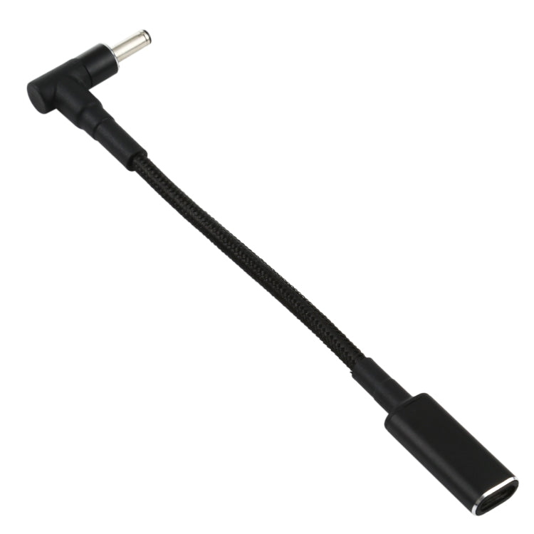 PD 100W 18.5-20V 4.0x1.35 mm Codo a USB-C Tipo-C Adaptador Cable de trenza de Nylon