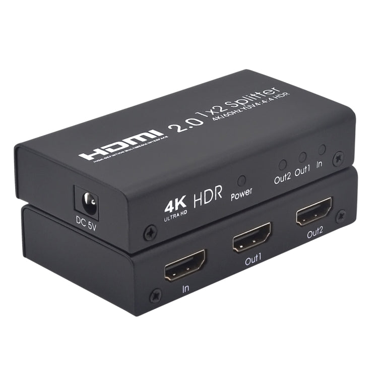 AYS-12V20 HDMI 2.0 1x2 4K Ultra HD Switch Splitter (Negro)