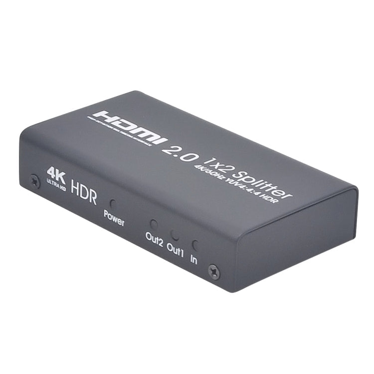 AYS-12V20 Répartiteur de commutation HDMI 2.0 1x2 4K Ultra HD (Noir)