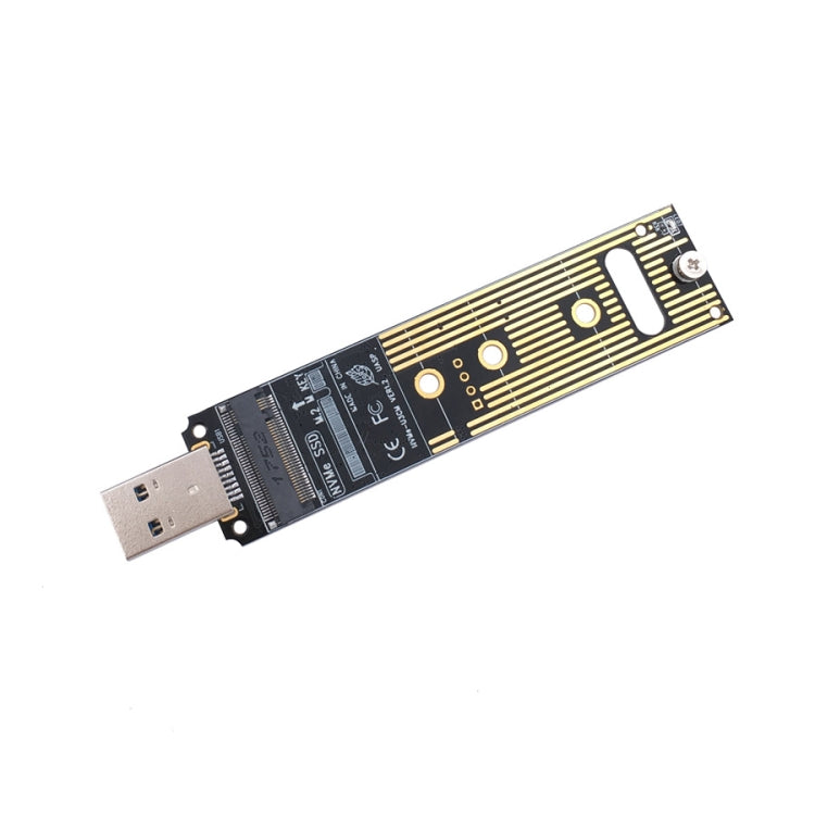 Carte adaptateur enfichable MSA7780 M.2 NVME PCI-E SSD vers USB 3.1 Type A
