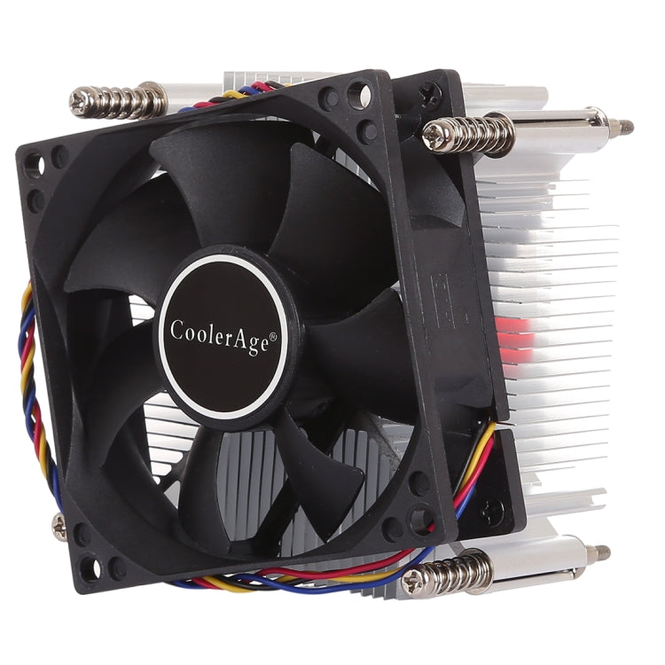 Dissipateur thermique de ventilateur de refroidisseur de processeur silencieux silencieux à 4 broches pour Intel 1155/1151/i3/i5