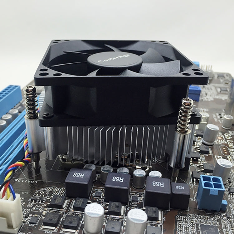 Dissipateur thermique de ventilateur de refroidisseur de processeur silencieux silencieux à 4 broches pour Intel 1155/1151/i3/i5