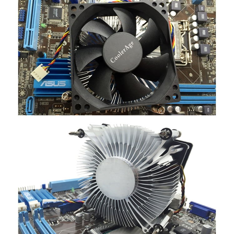 4pin Quiet Silent CPU Cooler Fan Heatsink For Intel 1155/1151/i3/i5