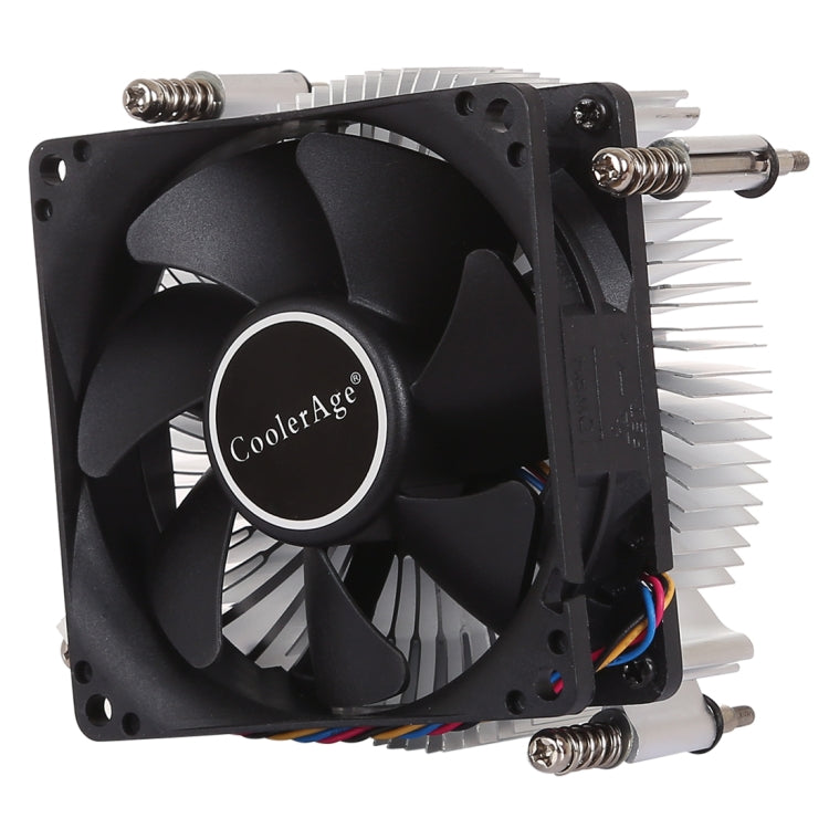 4pin CPU Cooler Silent Silent Fan Aluminum Heat Sink Thickened For Intel 1155 / 1150 / 1151