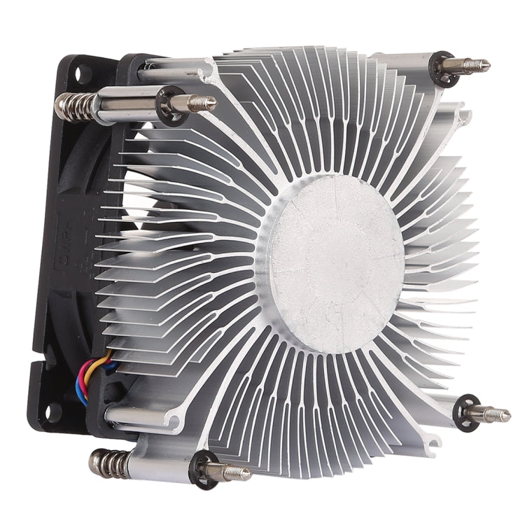 Dissipateur de chaleur en aluminium de ventilateur silencieux silencieux de refroidisseur d'unité centrale de traitement 4pin épaissi pour Intel 1155/1150/1151