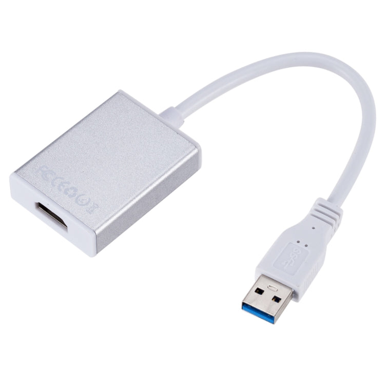 Câble convertisseur de carte graphique externe USB3.0 vers HDMI (argent)