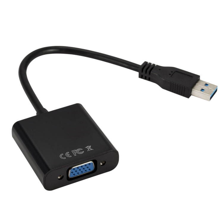 USB3.0 to VGA External Graphics Card Converter Cable Resolution: 720P (Black)