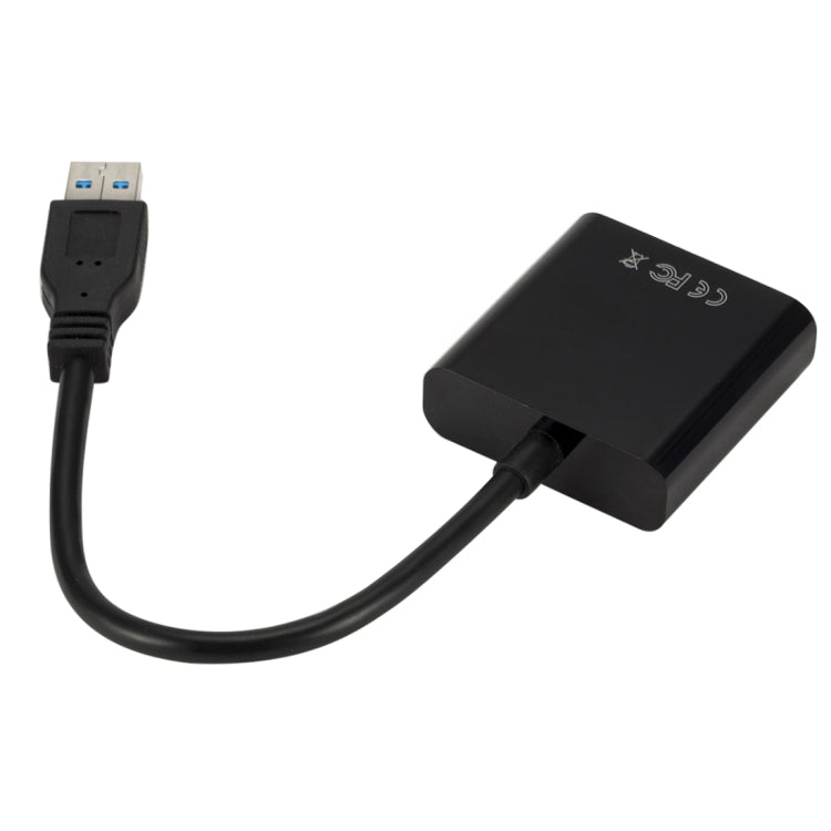 Cable convertidor de Tarjeta Gráfica externa USB3.0 a VGA resolución: 1080P (Negro)