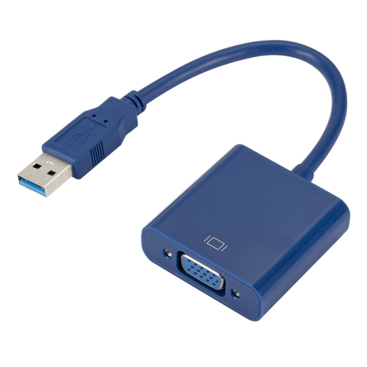 USB3.0 to VGA External Graphics Card Converter Cable Resolution: 1080P (Blue)