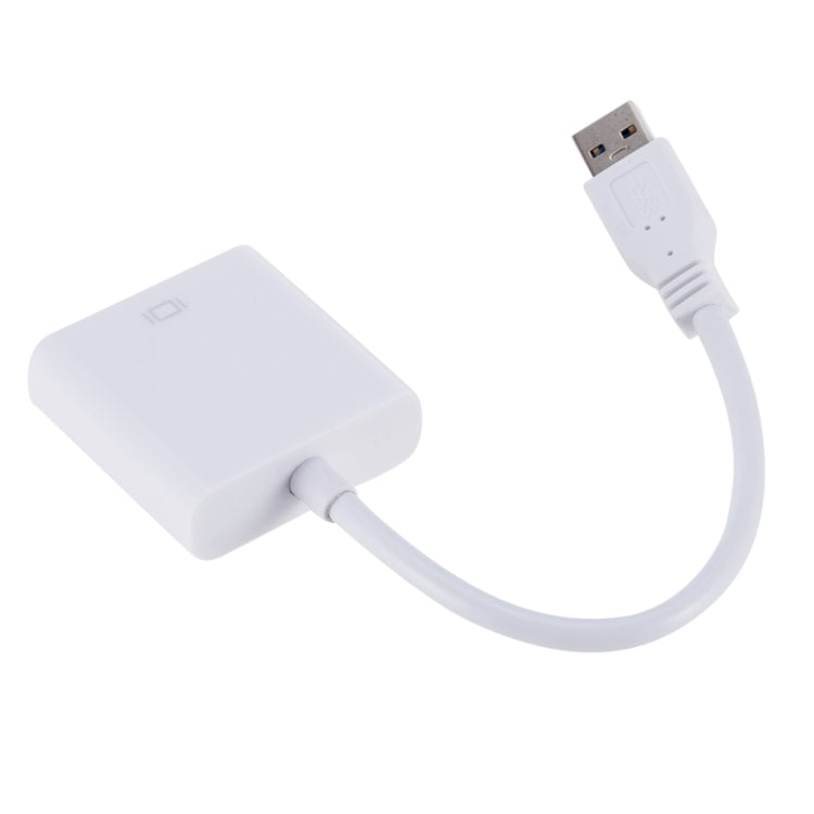 Cable convertidor de Tarjeta Gráfica externa USB3.0 a VGA resolución: 1080P (Blanco)
