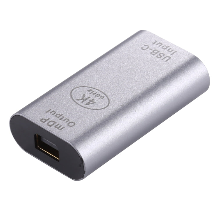 Aluminum Alloy Type C / USB-C Female to Mini DP Female Adapter (Silver)