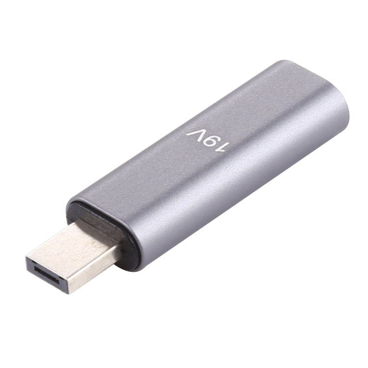 Aluminum Alloy 19V Type-C / USB-C Female to PD Adapter for Asus (Silver)