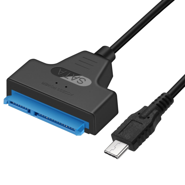 Convertisseur de données USB-C / Type-C 3.1 mâle vers SATA (15 broches + 7 broches) Longueur du câble : 20 cm