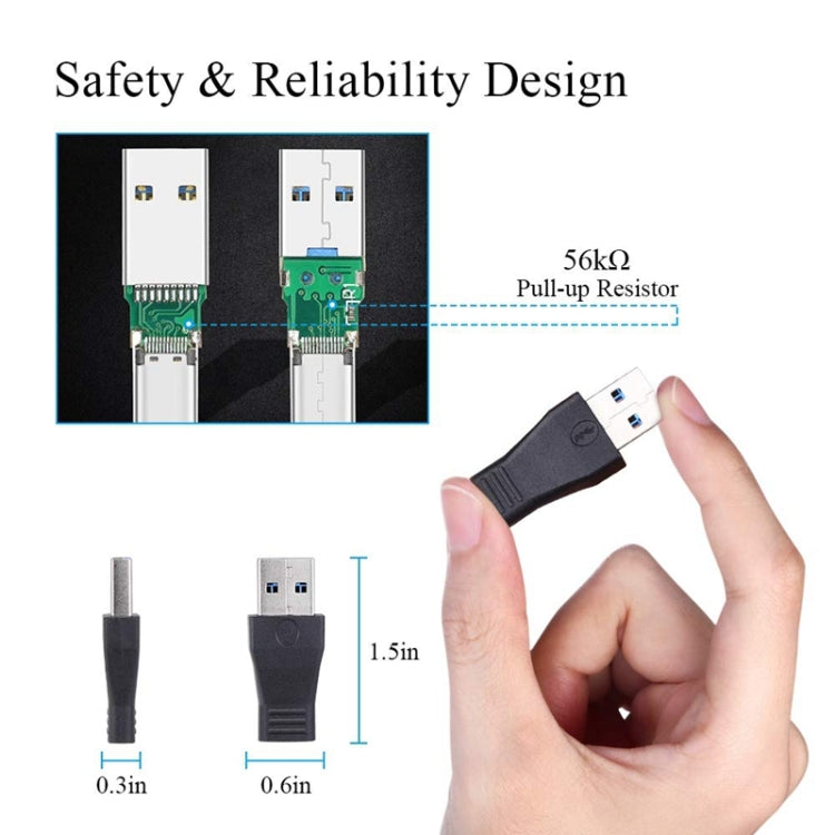 USB 3.0 Male to USB-C / Type-C 3.1 Female Connector Adapter