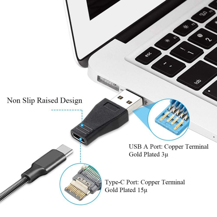 Adaptateur de connecteur USB 3.0 mâle vers USB-C / Type-C 3.1 femelle