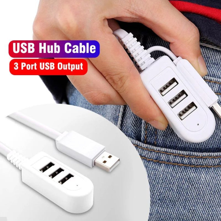 30 cm TPE USB A to 3 USB Ports Female HUB Adapter