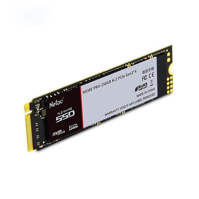 Unidad de estado sólido PCIe Gen3x4 Netac N930E Pro de 256 GB M.2 (NVMe)
