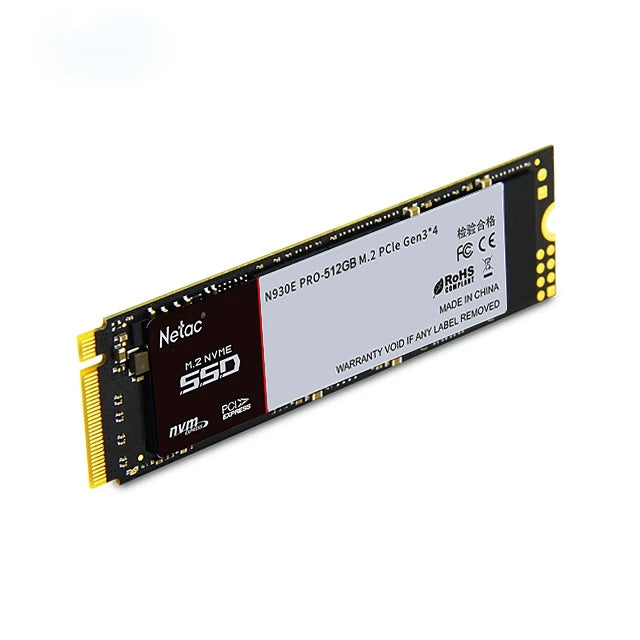 Unidad de estado sólido PCIe Gen3x4 Netac N930E Pro de 512 GB M.2 (NVMe)