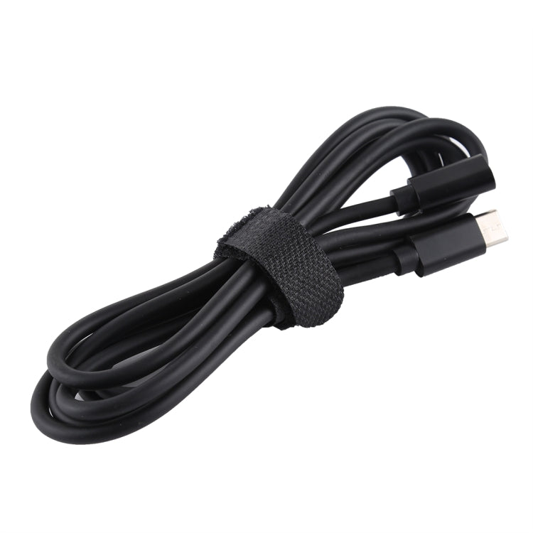 Cable Cargador Adaptador de Corriente tipo C USB-C Macho a Hembra longitud: 1.5 m (Negro)